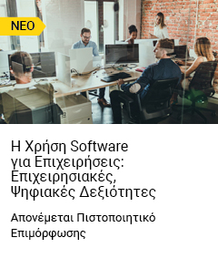 Η Χρήση Software για Eπιχειρήσεις: Eπιχειρησιακές, Ψηφιακές Δεξιότητες